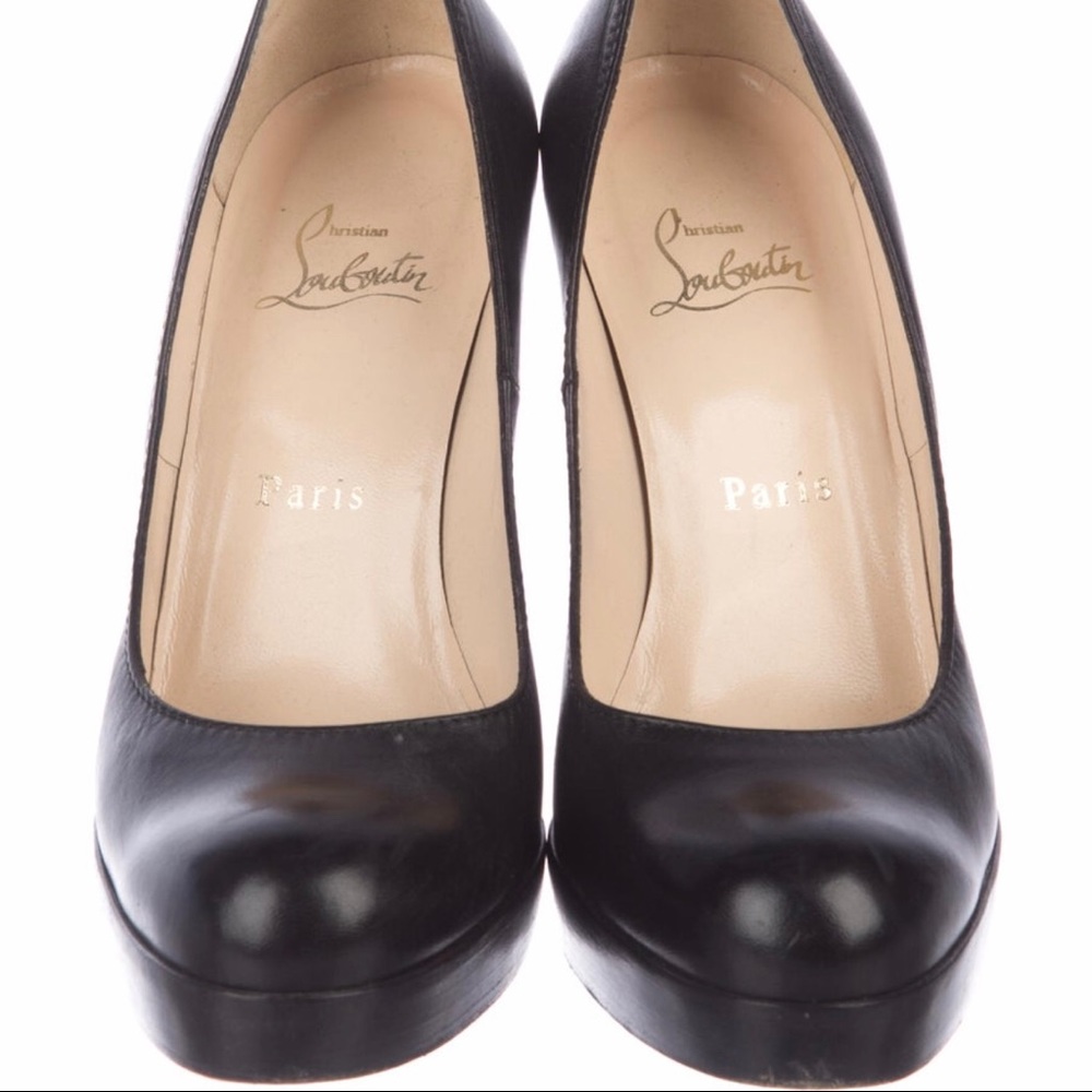 Christian Louboutin round toe pumps